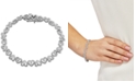 Macy's Diamond Heart Link Bracelet (1/10 ct. t.w.) Available in Sterling Silver or 18k Gold-plated Sterling Silver
